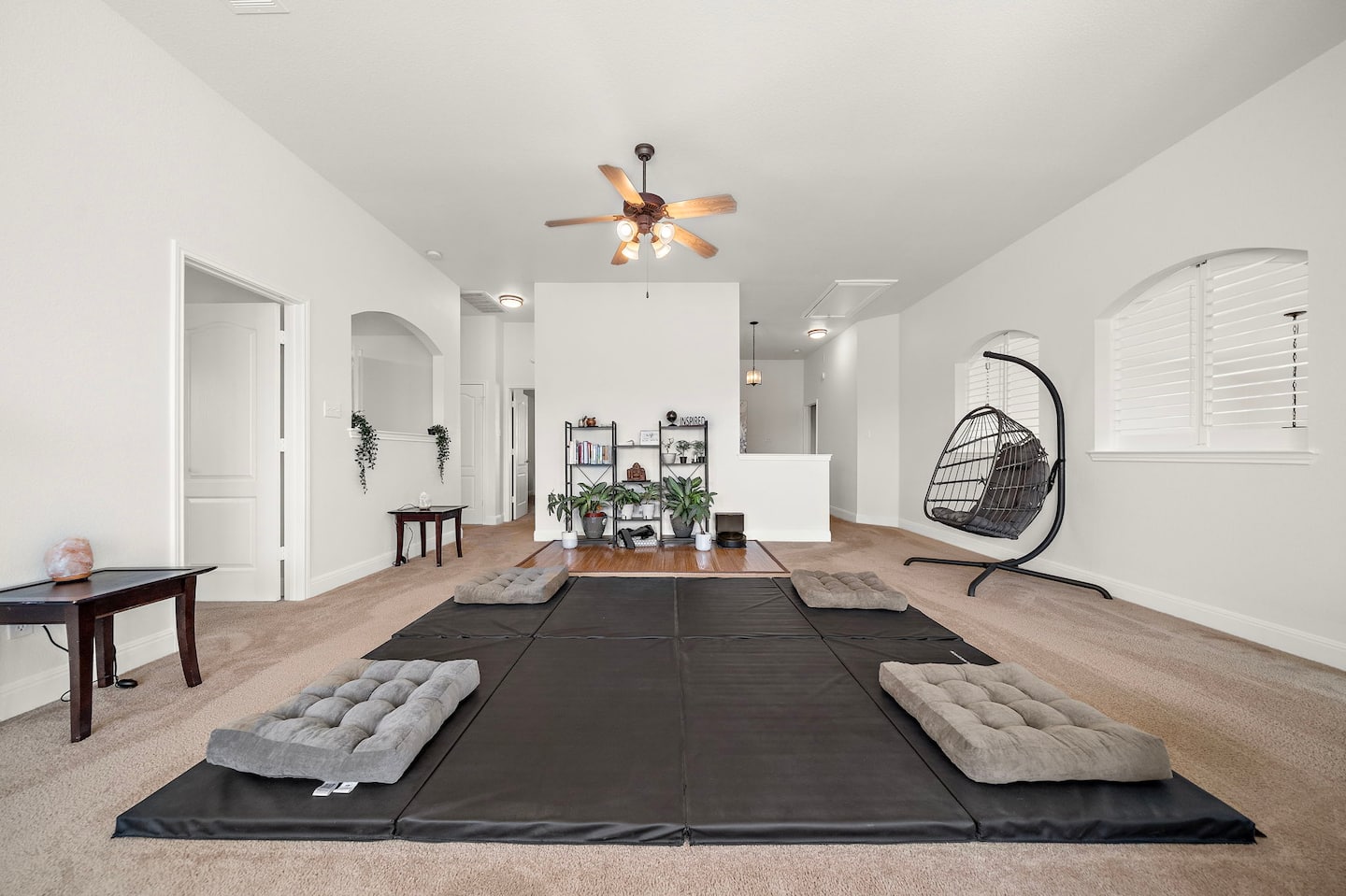 Yoga and meditation room at Austin Retreat House
